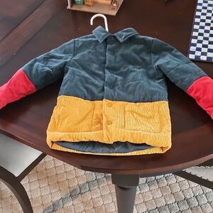 Hanna Andersson Green, Orange and Yellow Kids Jacket